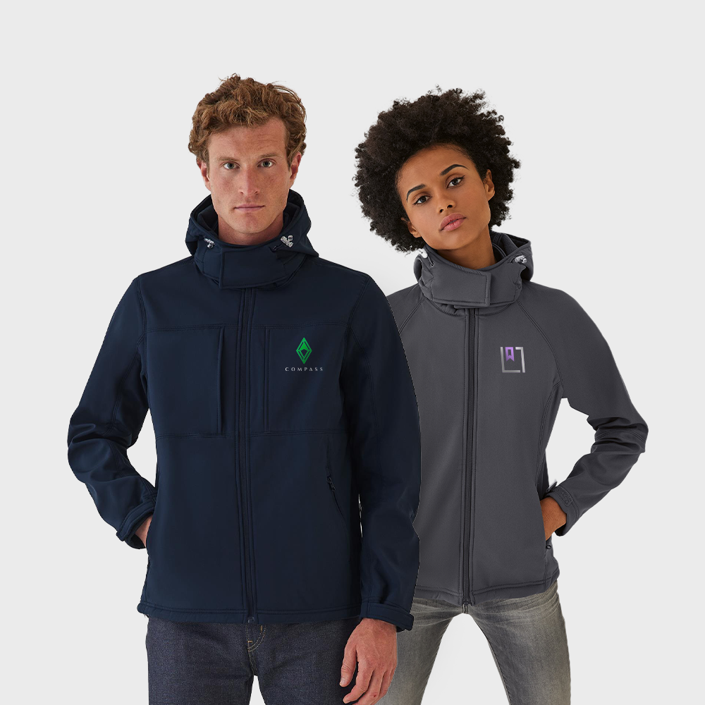 B&C Premium Hooded Softshell Jacket