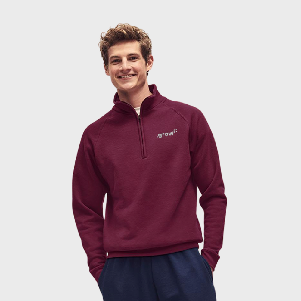 Fruit of the Loom | Zip Neck Lightweight Jumper