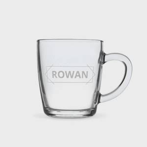 Personalised Engraved Glass Mug