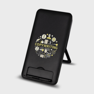 Recycled Plastic Wireless Charging Pad with Phone Stand