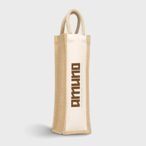 Jute Canvas Wine Bag