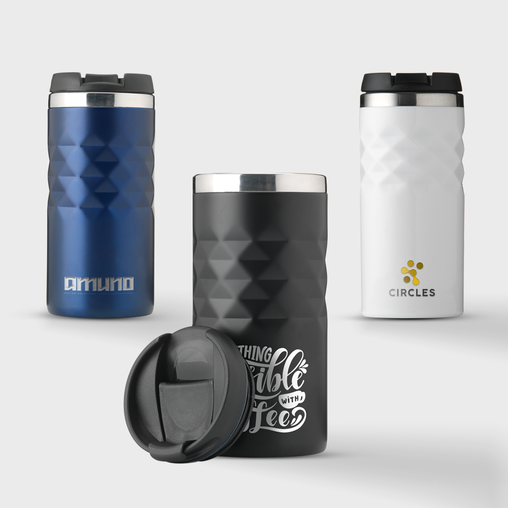 Geometric Mug RCS Recycled Steel | 280 ml