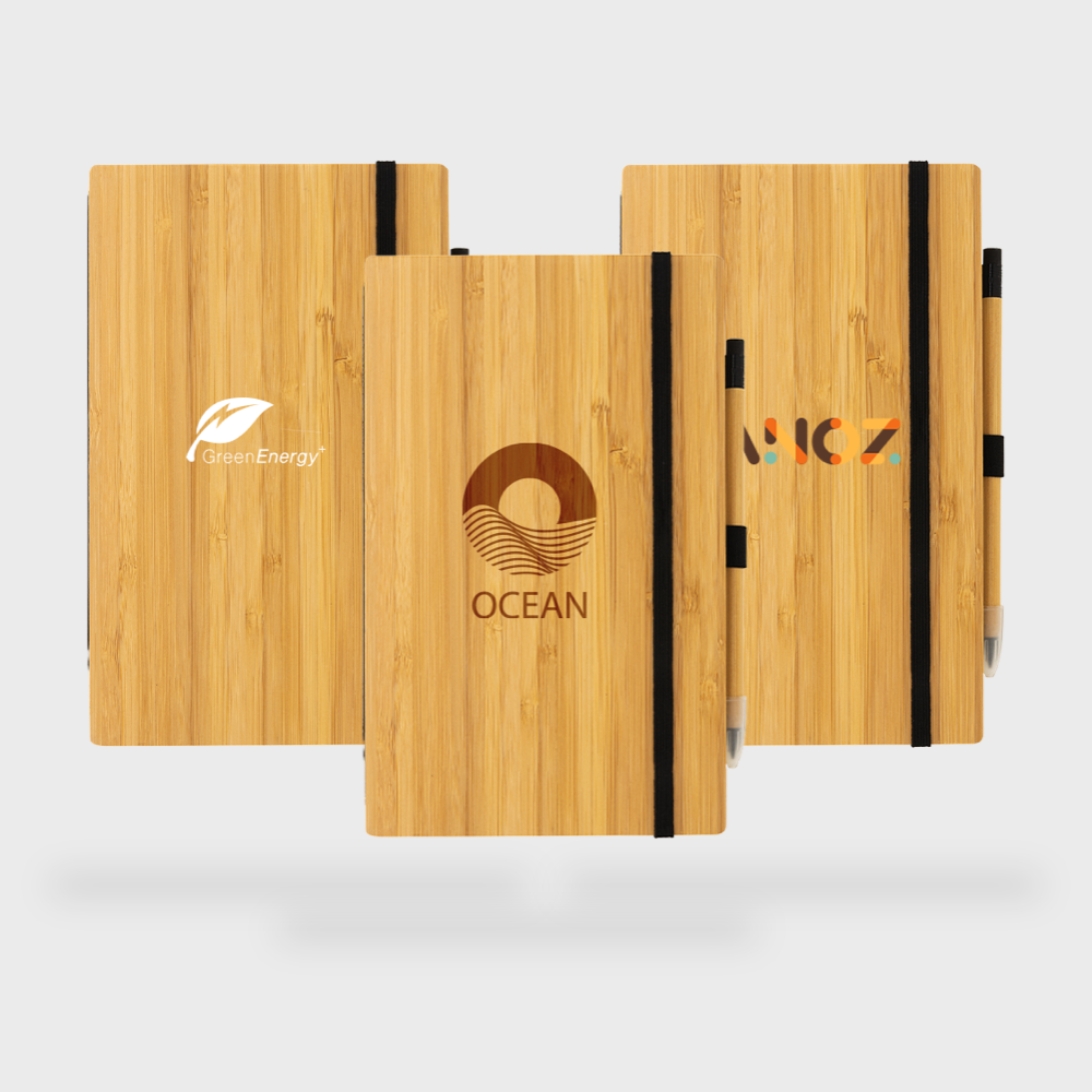 Notebook A5 Bamboo with Infinity Pencil