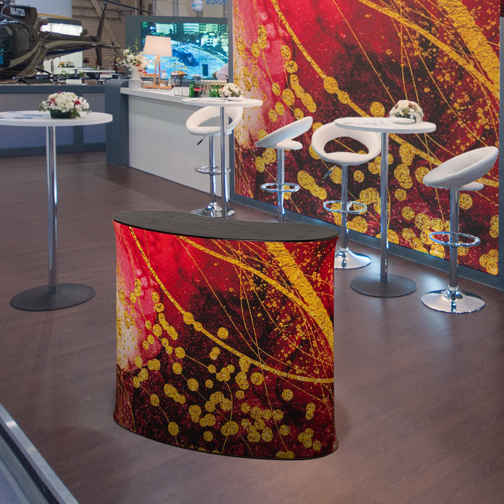 Curved Fabric Counter