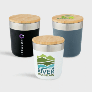 Lagan Copper Vacuum Insulated Stainless Steel Tumbler with Bamboo Lid 300 ml