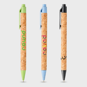 Cork wheat straw ballpoint pen