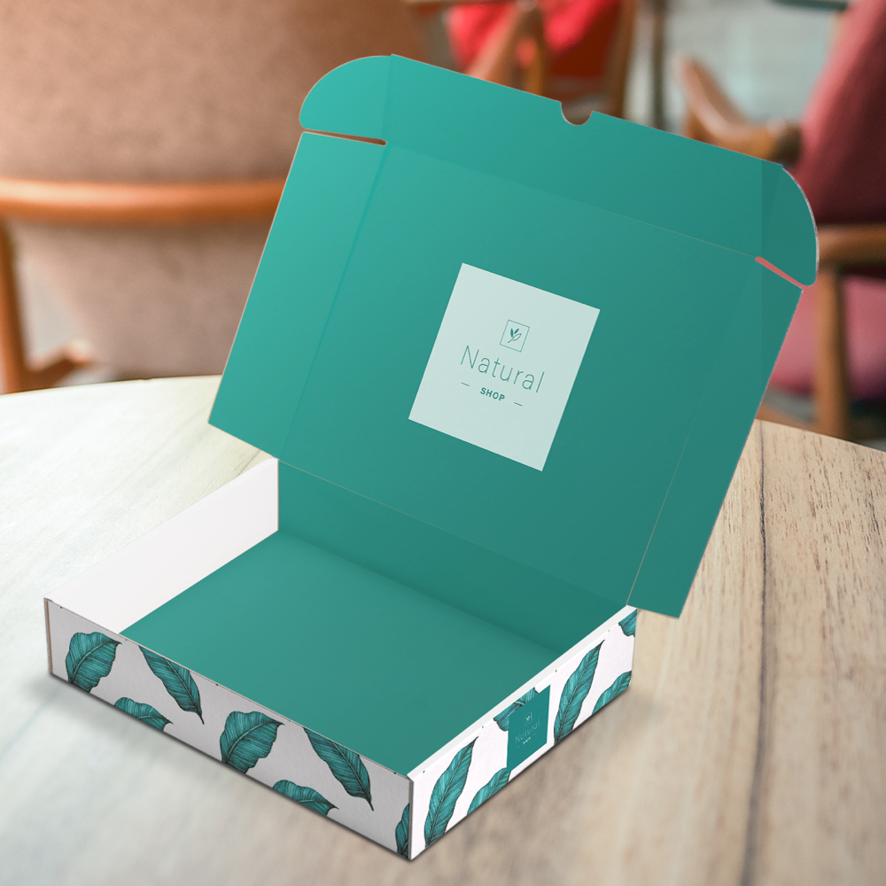 Postal Box with Flap Laminated