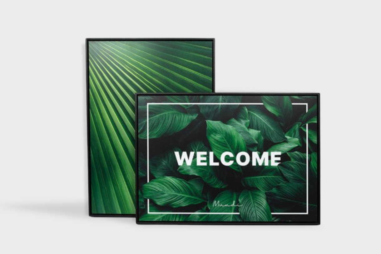 Panels with floating frame