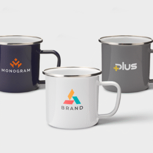 Retro Silver Emaille Mug