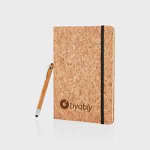 A5 Notebook with Bamboo Pen