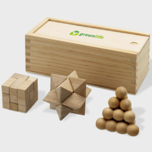 Brainiac Wooden Brain Teaser Set