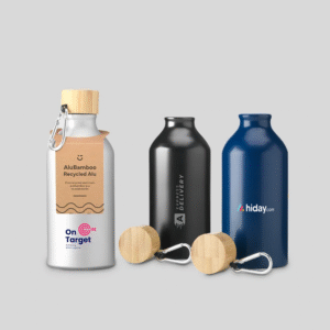 GRS Recycled Aluminium Bamboo Water Bottle