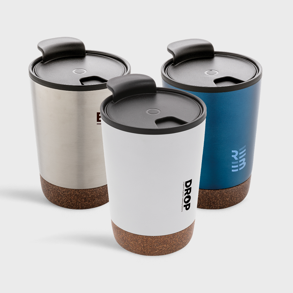 GRS RPP stainless steel cork coffee tumbler | 300 ml