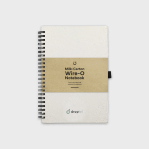 Recycled Milk Carton Wire-O Notebook A5