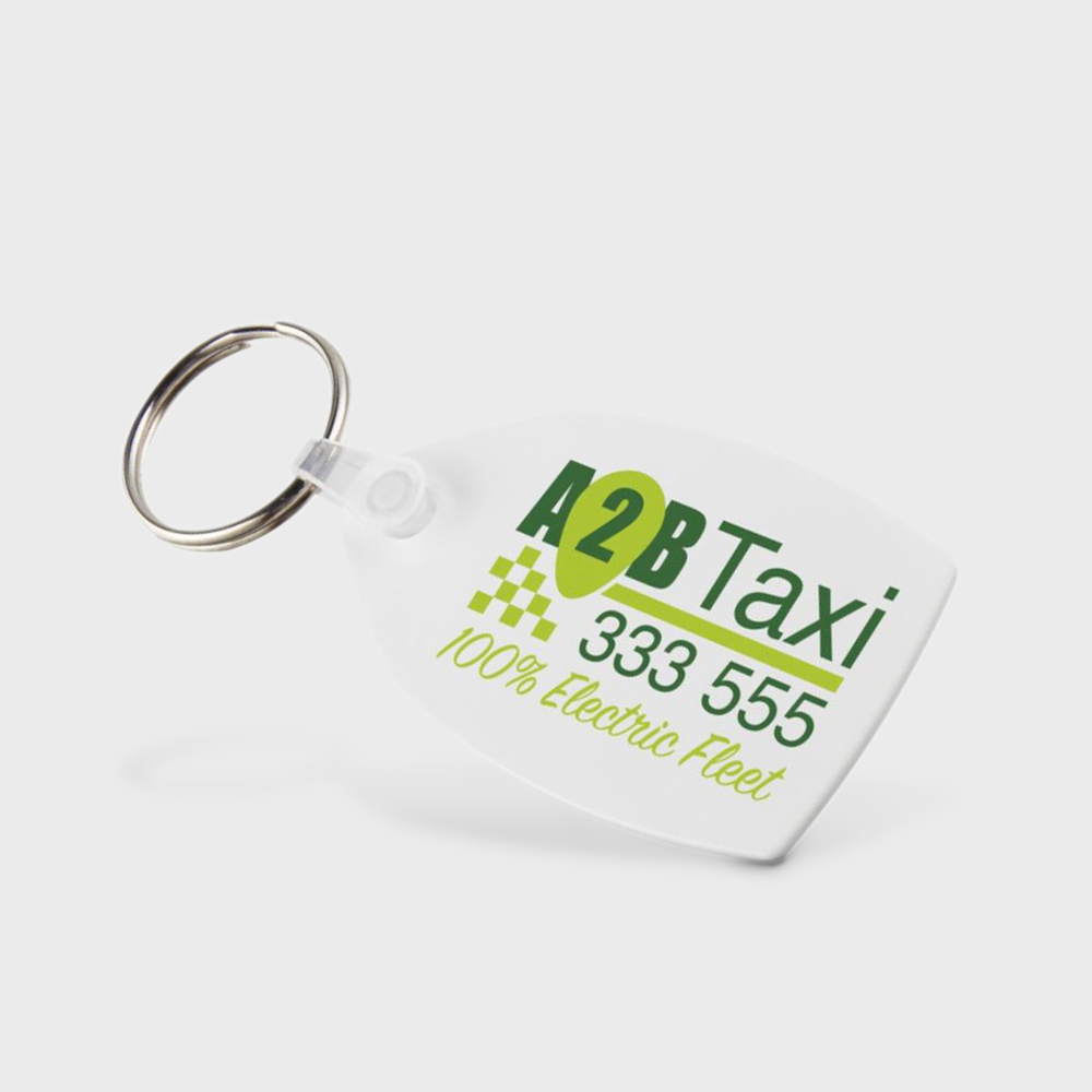 Rectangular Recycled Keychain