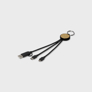 Tecta 6-in-1 Recycled Plastic Bamboo Charging Cable