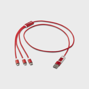 Versatile 5-1 Recycled Aluminium Charging Cable